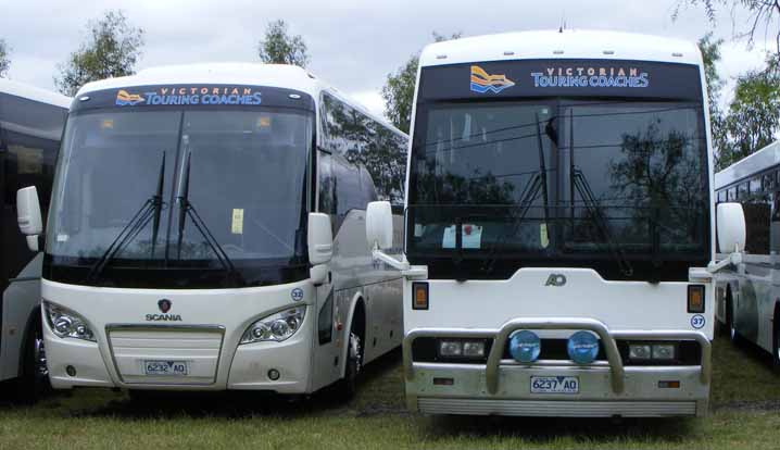 Victorian Touring Coaches Scania K113TR Austral Denning Majestic 37 & K280IB Higer A30 32